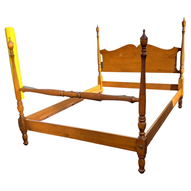 Valley Forge Baumritter Early American Maple Double Urm Poster Bed For Sale 2