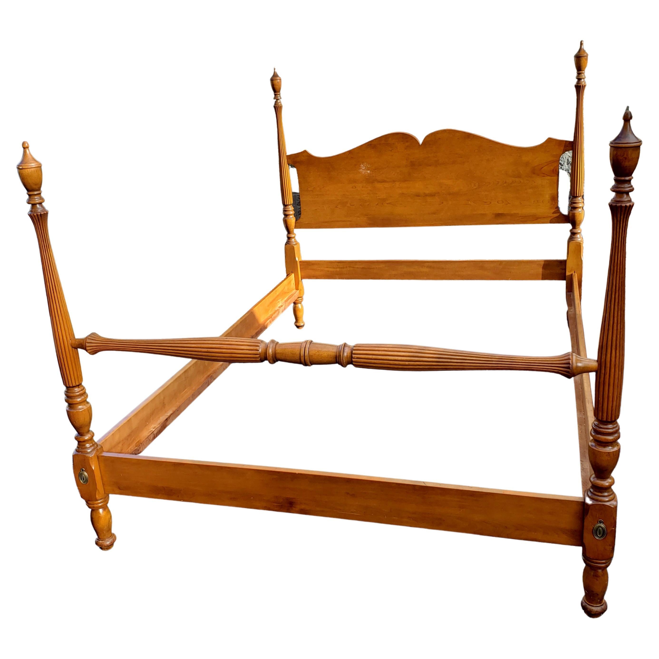 Valley Forge Baumritter Early American Maple Double Urm Poster Bed For Sale