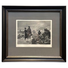"Valley Forge- Washington & Lafayette" Engraving, Johnson, Wilson & & Co., 1874