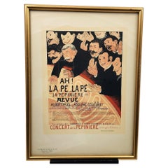 Affiche française de Vallotton par Les Maîtres de l'Affiche Ah la Pé la Pé la Pépinierè