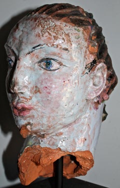 Vally Wieselthier Ceramic Head, &Hand from Manhattan Wiener Werkstätte Showroom