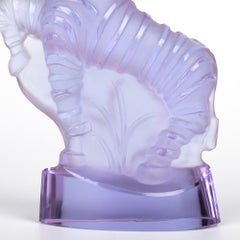 Vally Wieselthier for Schlevogt Art Deco Ingrid Art Deco Tinted Glass Zebra