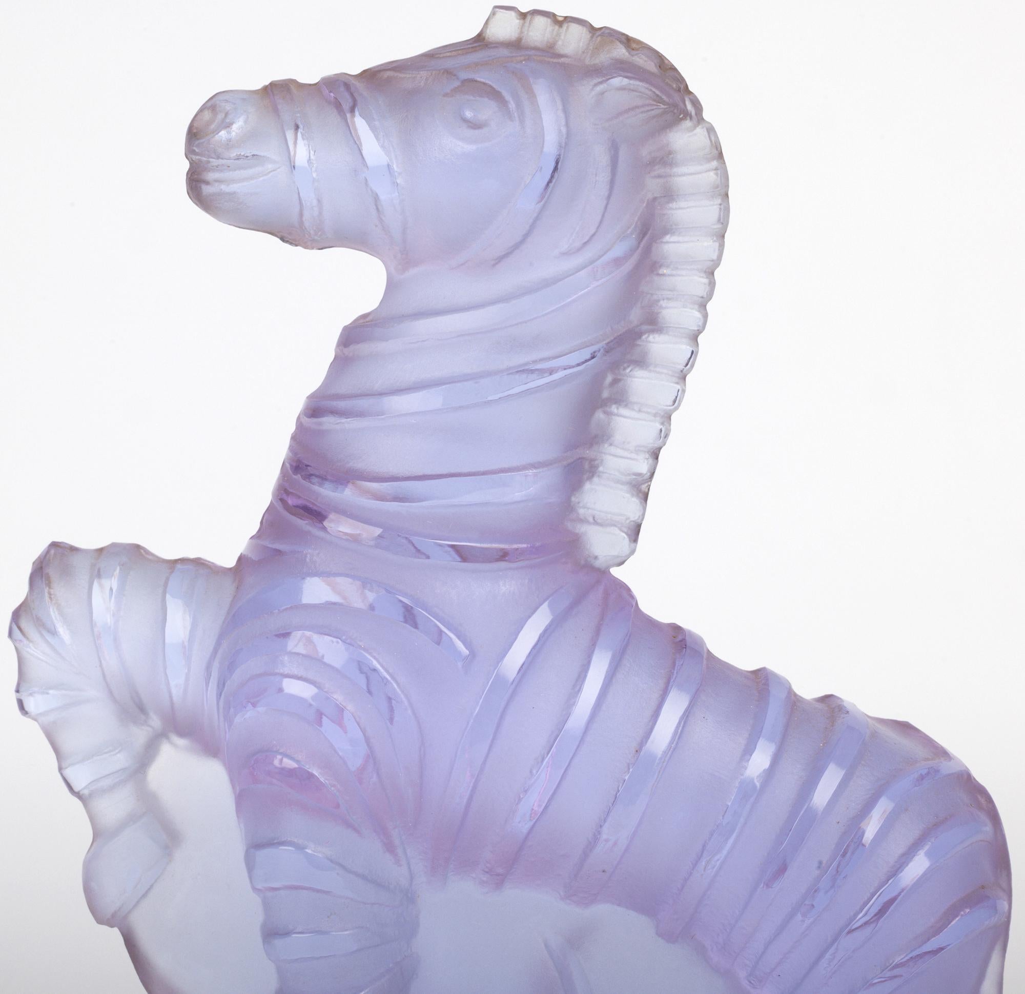 Vally Wieselthier para Schlevogt Art Decó Ingrid Art Decó Vidrio tintado Cebra Austríaco en venta