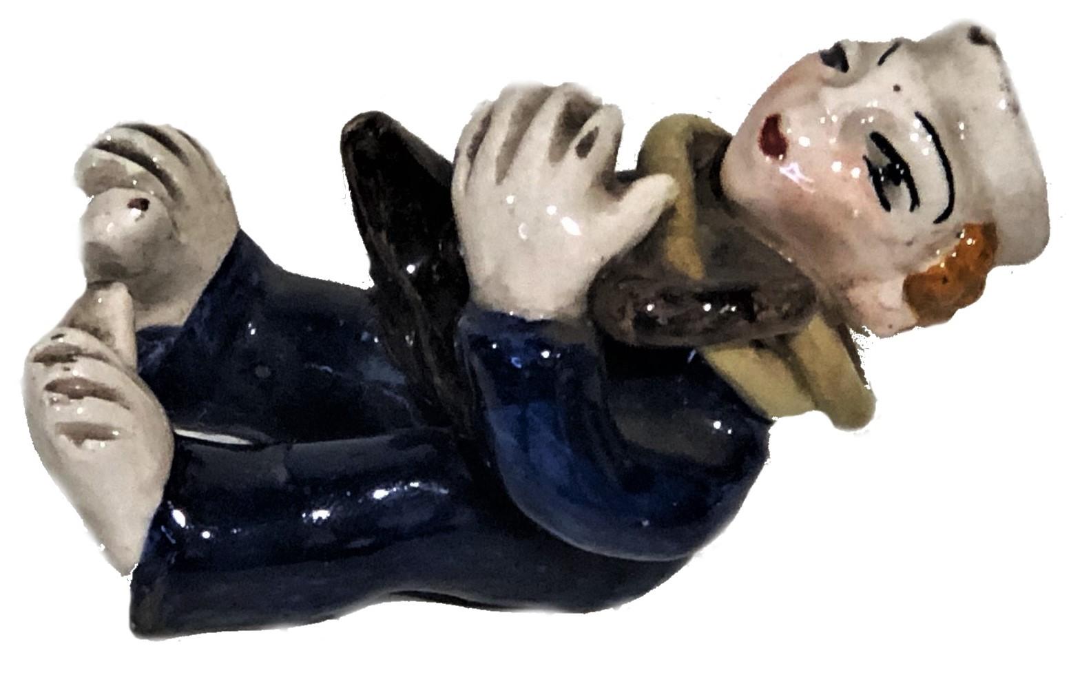 italien Vally Wiethelthier, Marin ivre, figurine en céramique Art déco, vers 1925 en vente