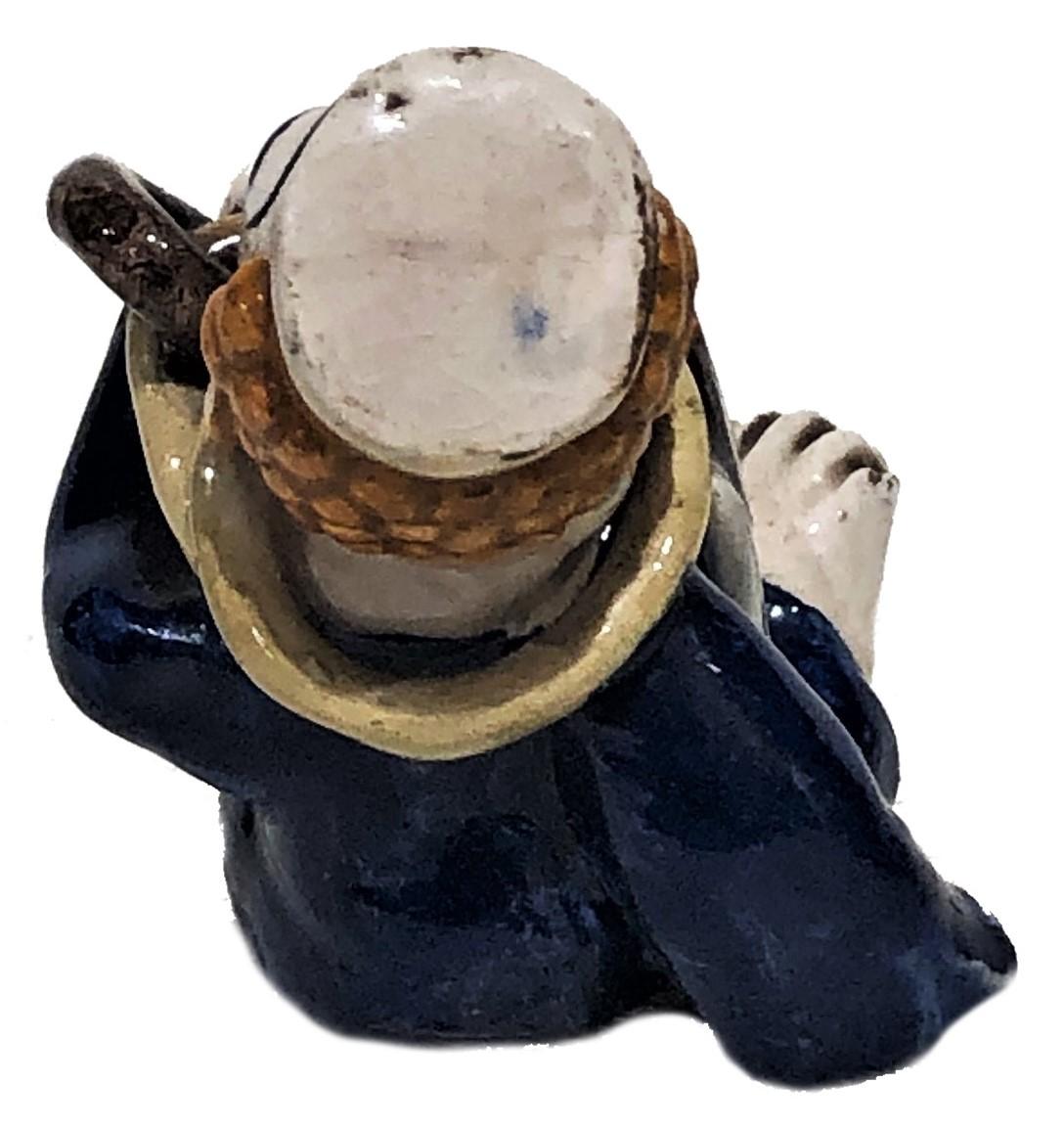 Cuit Vally Wiethelthier, Marin ivre, figurine en céramique Art déco, vers 1925 en vente