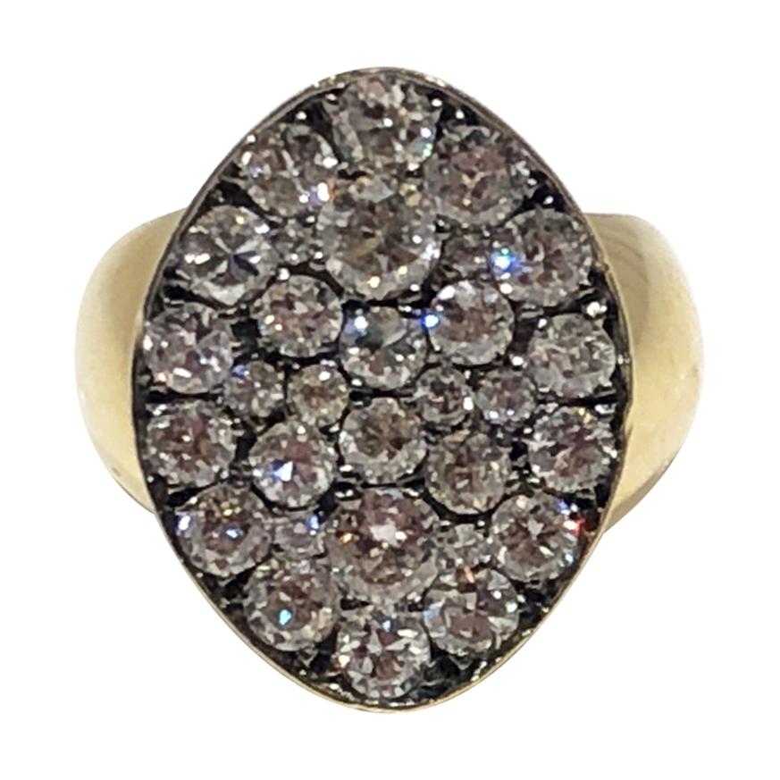 Bague de signalisation Valmonte pavée de diamants, par Martyn Lawrence Bullard
