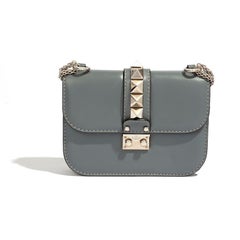 Valntino Grey Rockstud Mini Bag