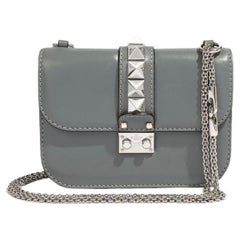 Used Valntino Grey Rockstud Mini Bag