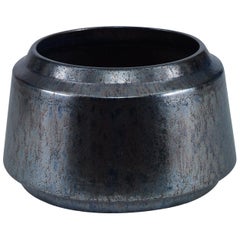 Valongo Bowl in Iridescent Black Ceramic by CuratedKravet