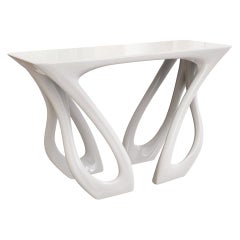 Valora Console Table - Organic Fluid Furniture Art by Michael Sean Stolworthy