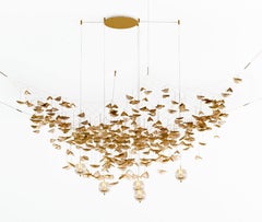 Valse au Crépuscule by Larose Guyon / Gold & brass chandelier / Limited Edition
