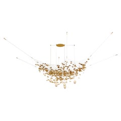 Valse au Crépuscule by Larose Guyon / Gold & brass chandelier / Limited Edition