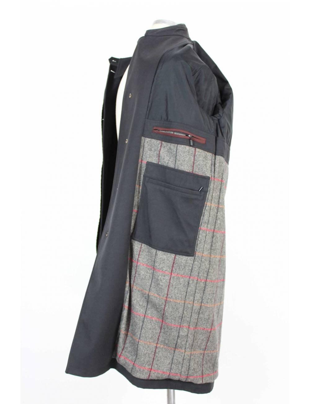 Valstar Gray Wool Long Classic Waterproof Coat 2000s For Sale 1