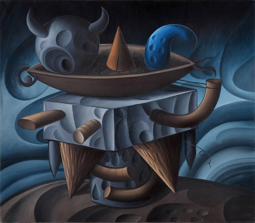 Black Smith Anger - Painting by Valton Tyler