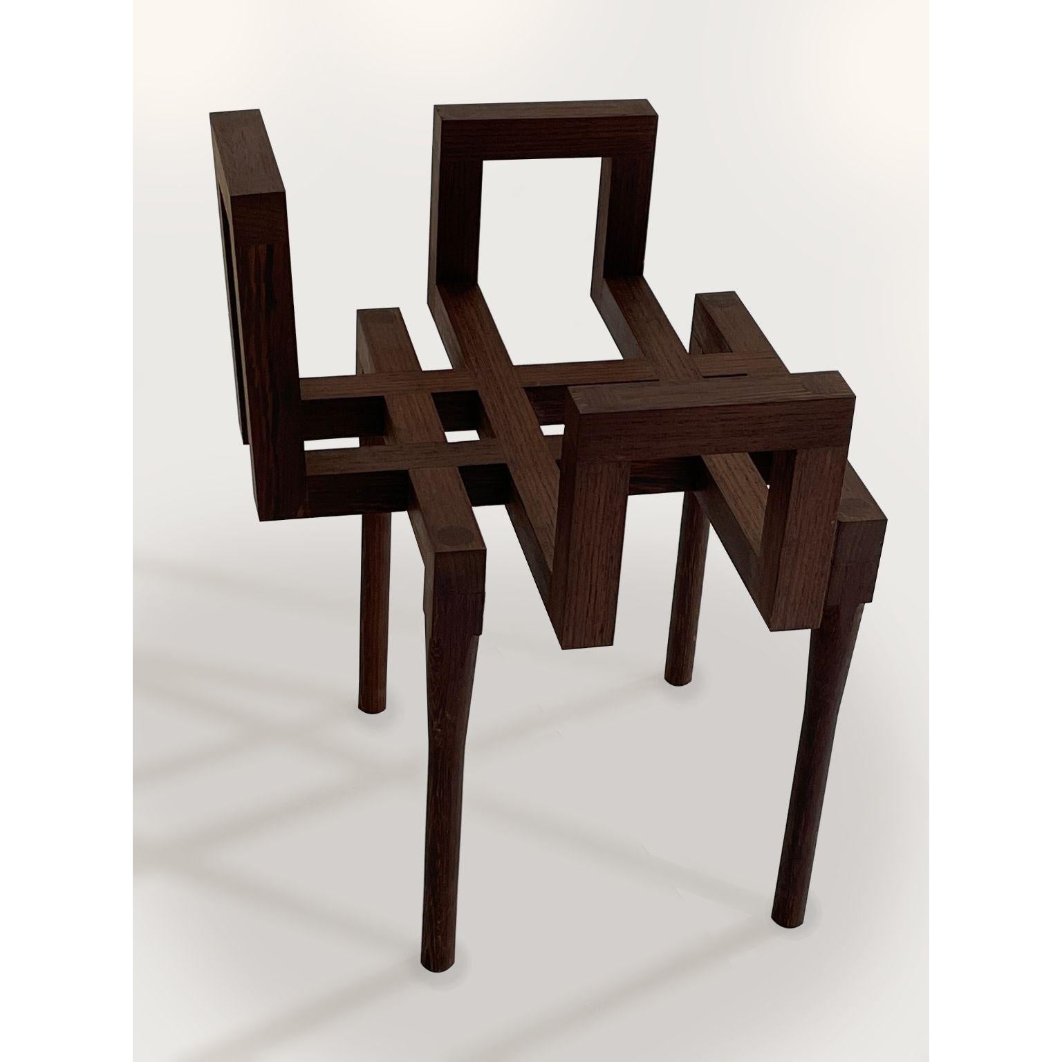 Wenge Values Comfort Chair by Geke Lensink For Sale