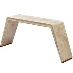 Mesa Consola Art Decó Italiana Valzania en Pergamino