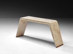 Mesa Consola Art Decó Italiana Valzania en Pergamino