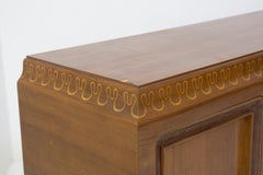 Valzania Mid Century Wooden Sideboard, Original Label