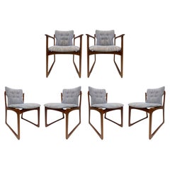 Vamdrup Stolefabrik Danish Modern Sculptural Dining Chairs, Set of 6 in Teak