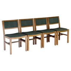 Juego de 4 sillas de comedor Vamdrup Stolefabrik, de roble, estilo moderno de mediados de siglo, años 60