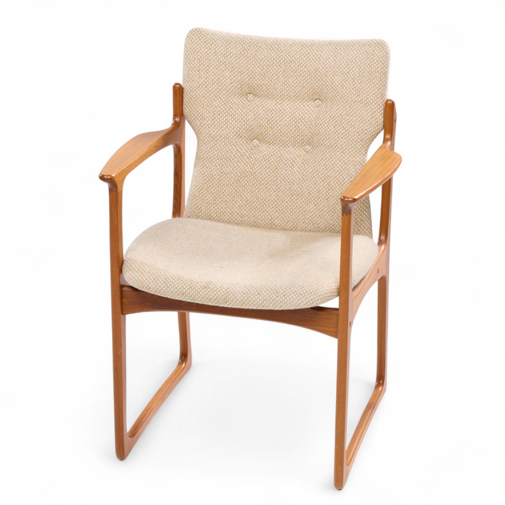 Vamdrup Stolefabrik Mid Century Danish Sculptural Teak Dining Chairs - Set of 6 For Sale 5