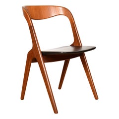 Silla Vamo Sønderborg de teca danesa por Johannes Andersen
