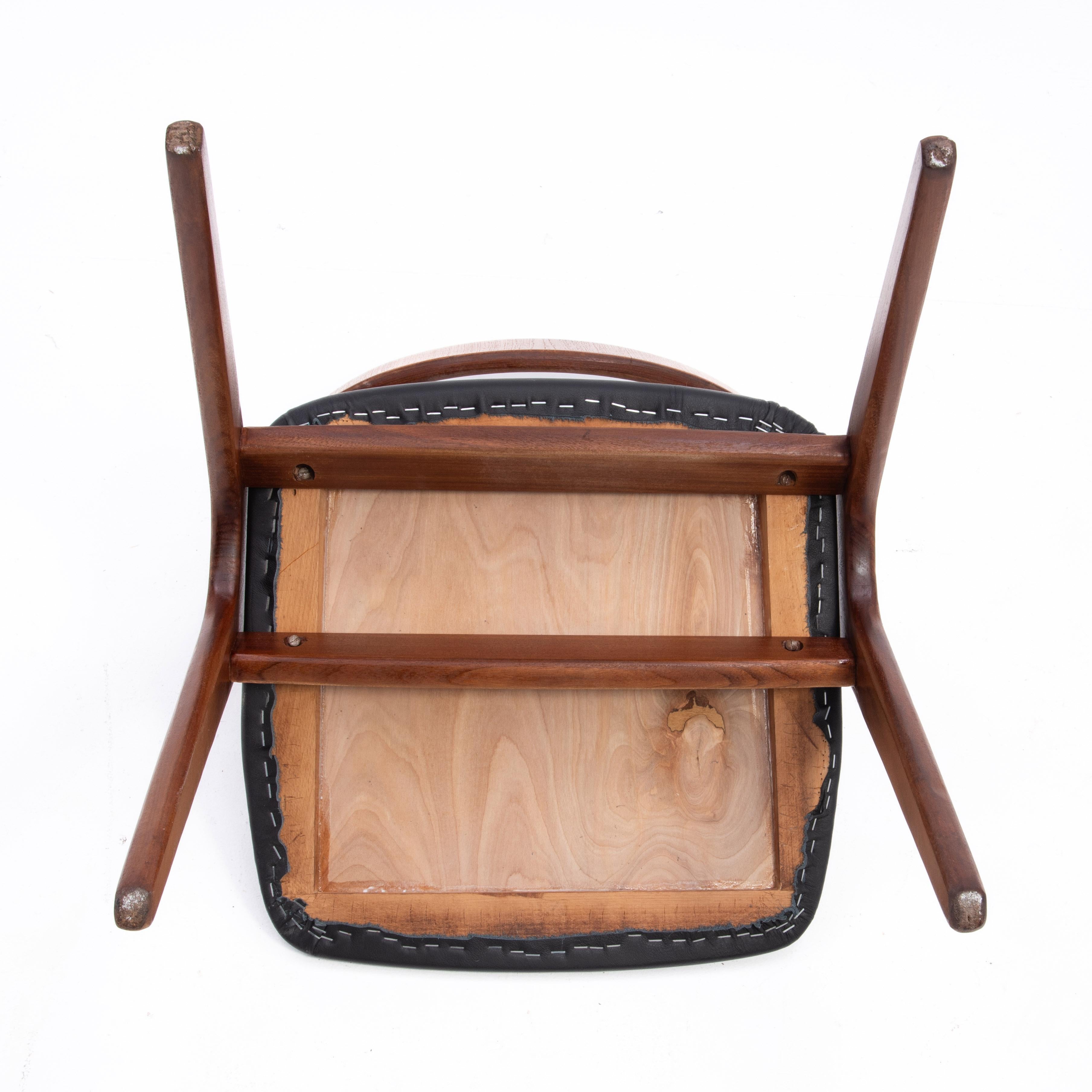 Vamo Sønderborg ‘Sonja’ Circa 1960 Danish Teak Side Desk Chair Johannes Andersen 7