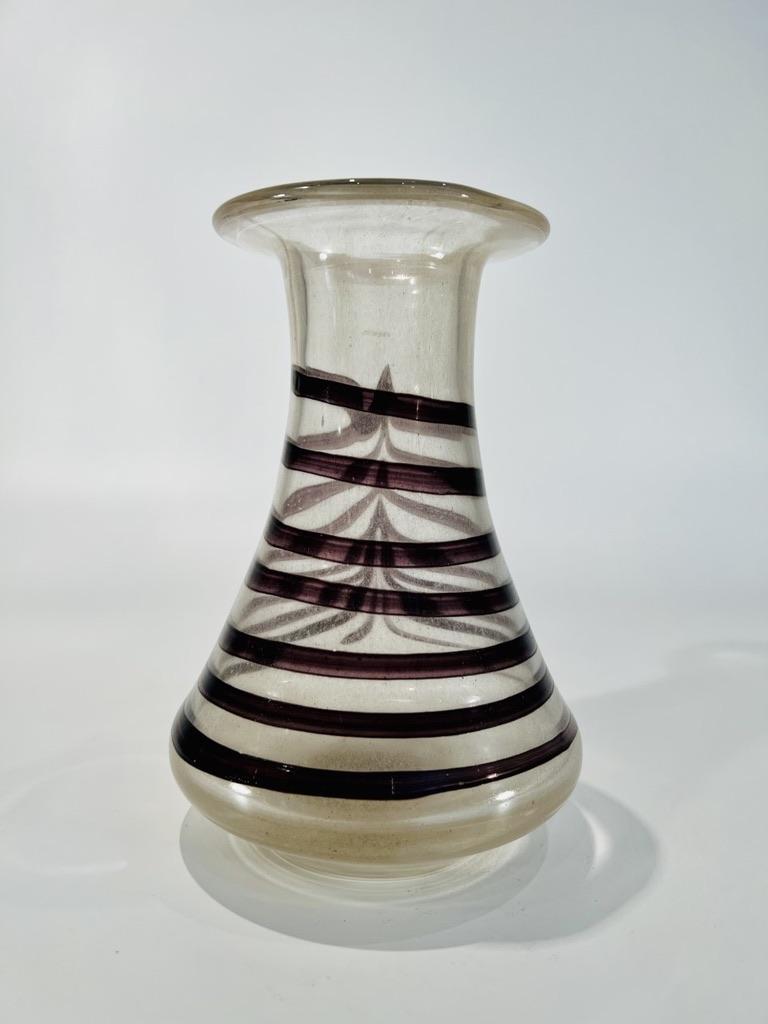 Late 20th Century Vamsa Murano glass iridized vase circa 1990 For Sale
