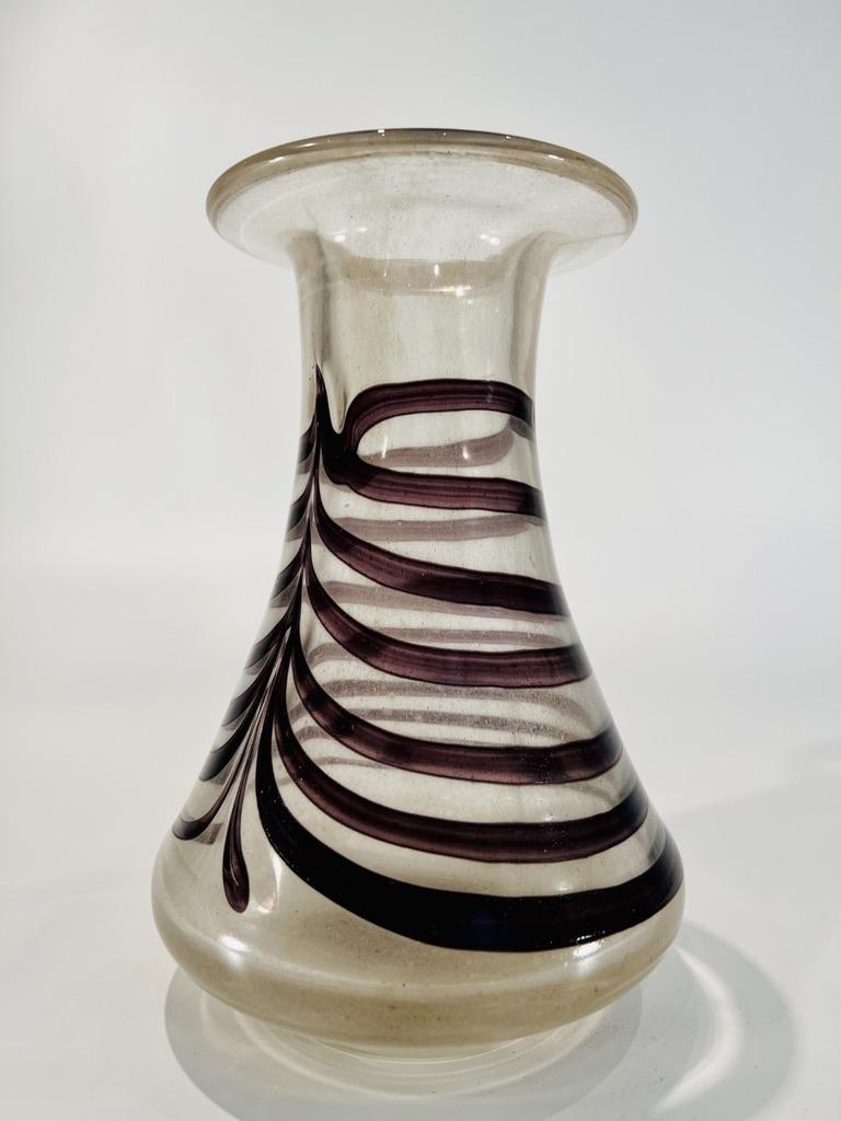 Murano Glass Vamsa Murano glass iridized vase circa 1990 For Sale