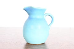 Van Briggle Arts & Crafts Türkis glasierter Keramikkrug
