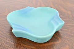 Van Briggle Arts & Crafts Turquoise Glazed Ceramic Tray or Catchall
