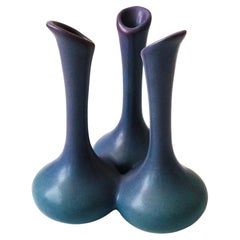 Vintage Van Briggle Pottery Triple Vase