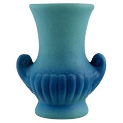 Antique Van Briggle Unique Vase with Handles in Glazed Ceramics, 1920s/1930s