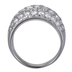 Van Cleef & Arpels Diamond Pave Gold Band Ring