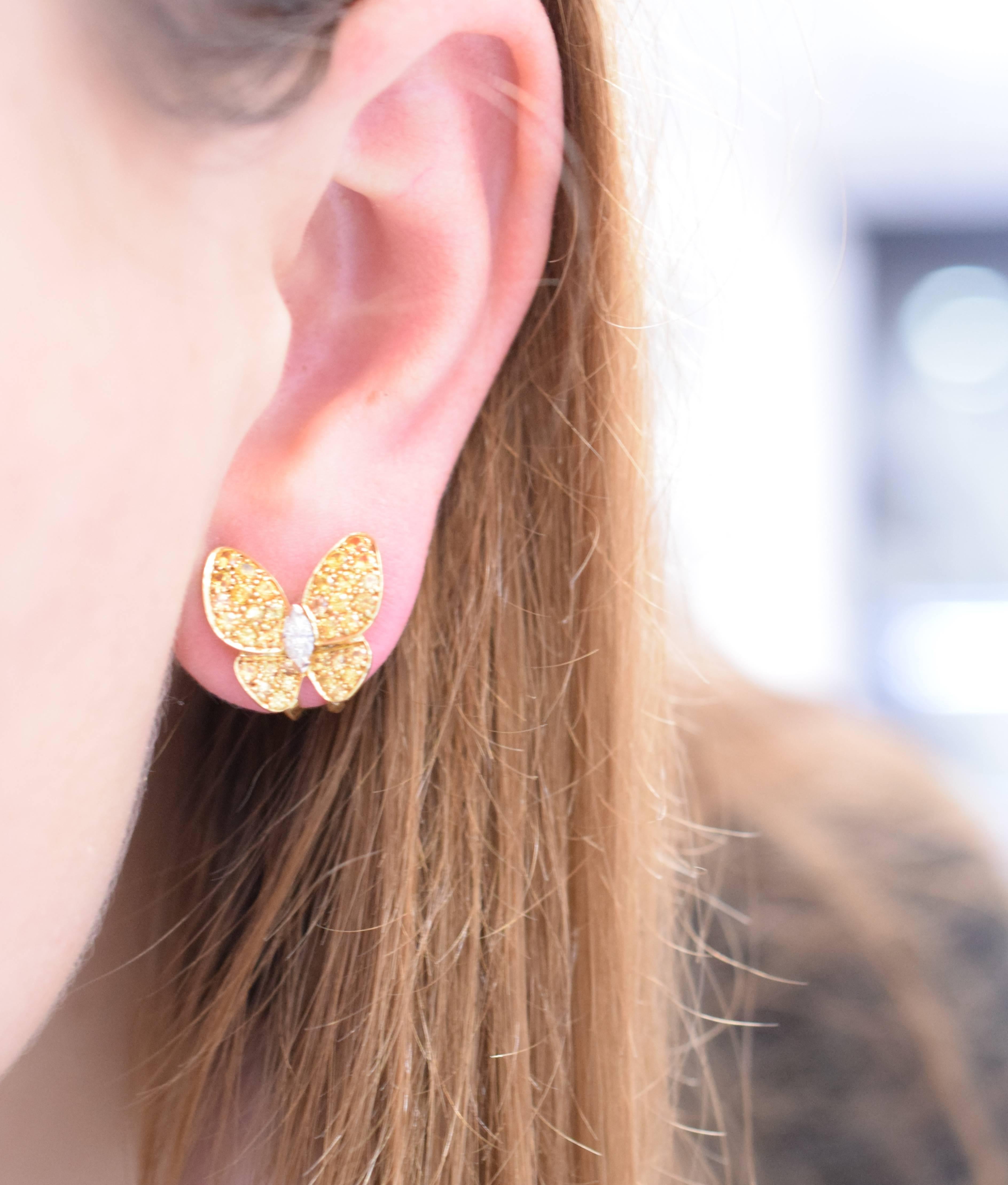 Van Cleef & Arpels Butterfly Earrings 1
