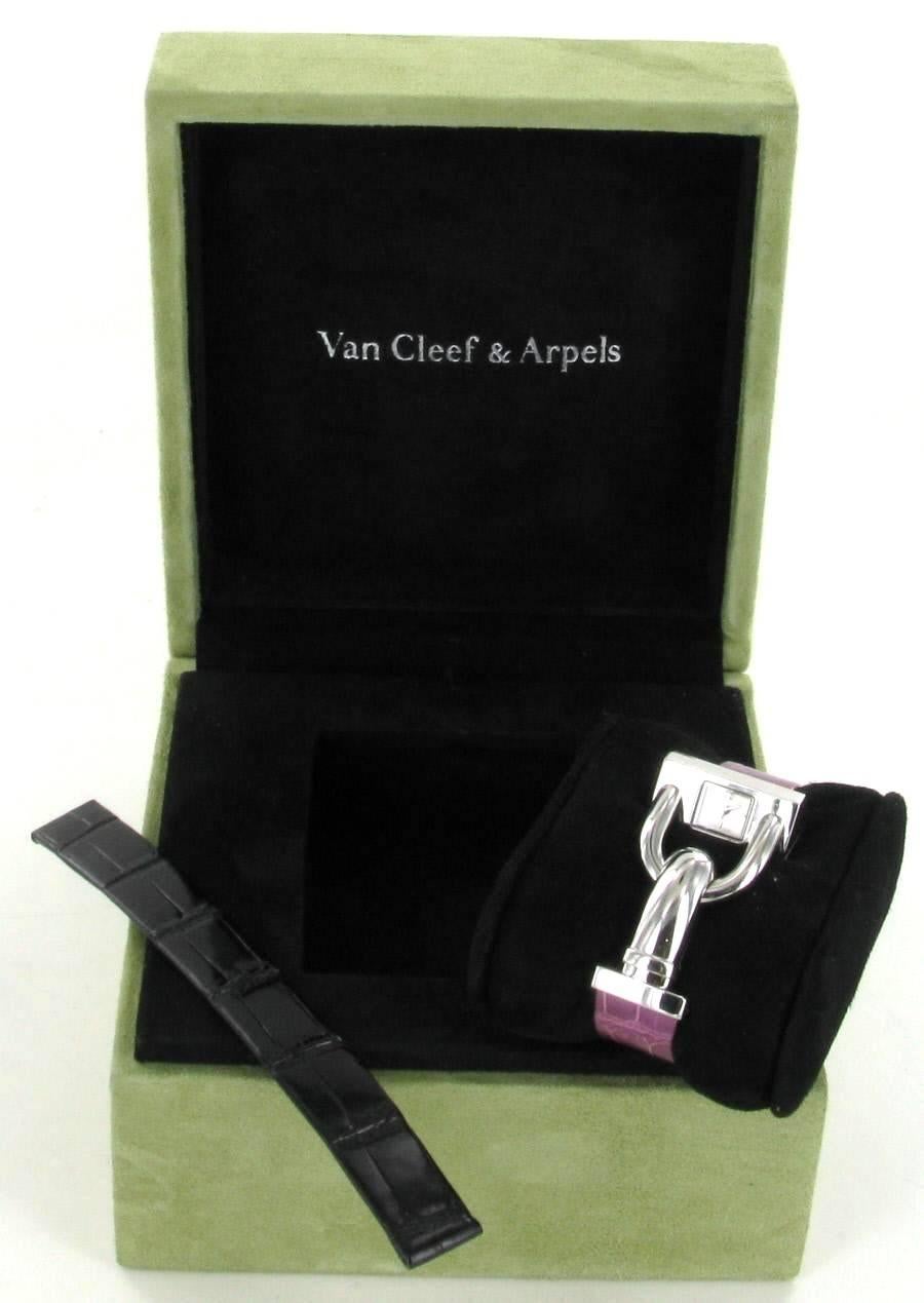 Women's Van Cleef & Arpels Stainless Steel Cadenas Bracelet Quartz Wristwatch
