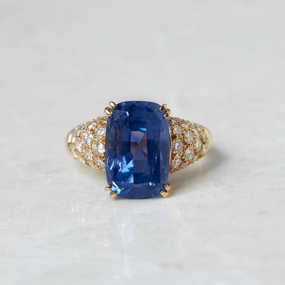 Code: COM950
Brand: Van Cleef & Arpels
Description: 18k Yellow Gold 10.73ct Sapphire & 1.80ct Diamond Ring
Accompanied With: Box & Certificate
Gender: Ladies
UK Ring Size: O
EU Ring Size: 55
US Ring Size: 7 1/4
Resizing Possible?: YES
Band Width: