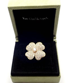 Van Cleef & Arpels Diamante Cosmos Modelo Grande Anillo de Oro Amarillo