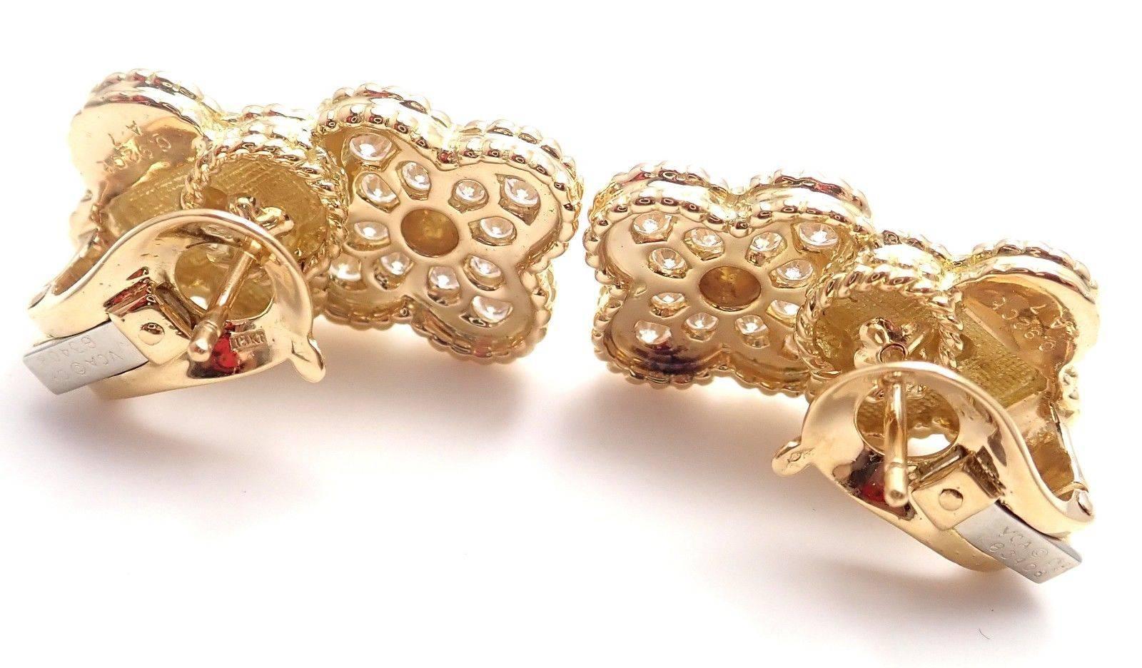 vintage alhambra earrings price