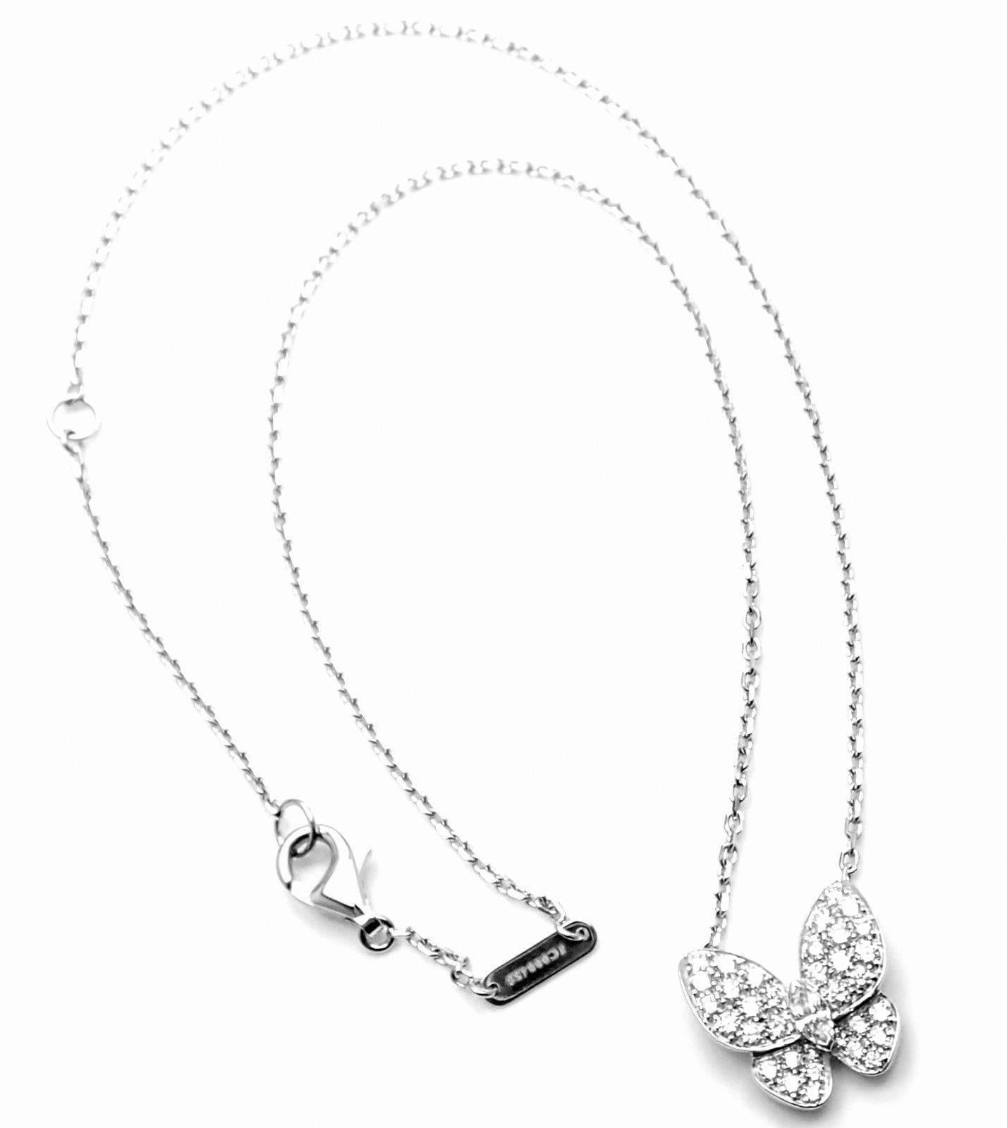 van cleef diamond butterfly necklace