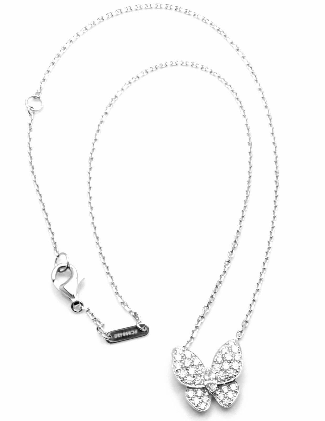 van cleef butterfly necklace diamond