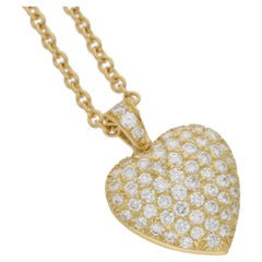 Van Cleef & Arpels Diamond Gold Heart Necklace