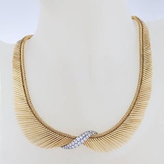 Van Cleef & Arpels Diamond, Platinum and Gold "Angel Hair" Necklace