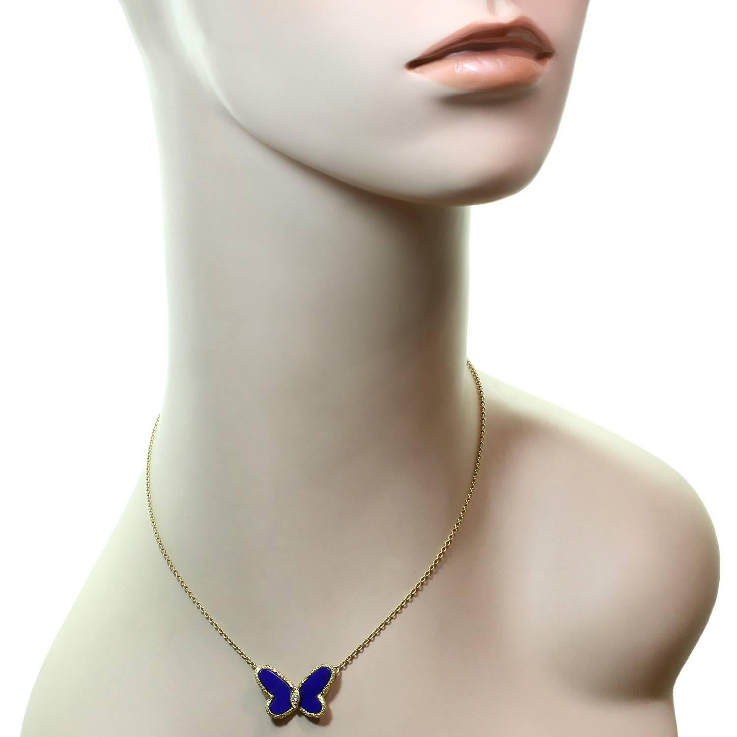 van cleef butterfly necklace