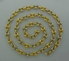Van Cleef & Arpels Gold Nautical Link Chain Necklace