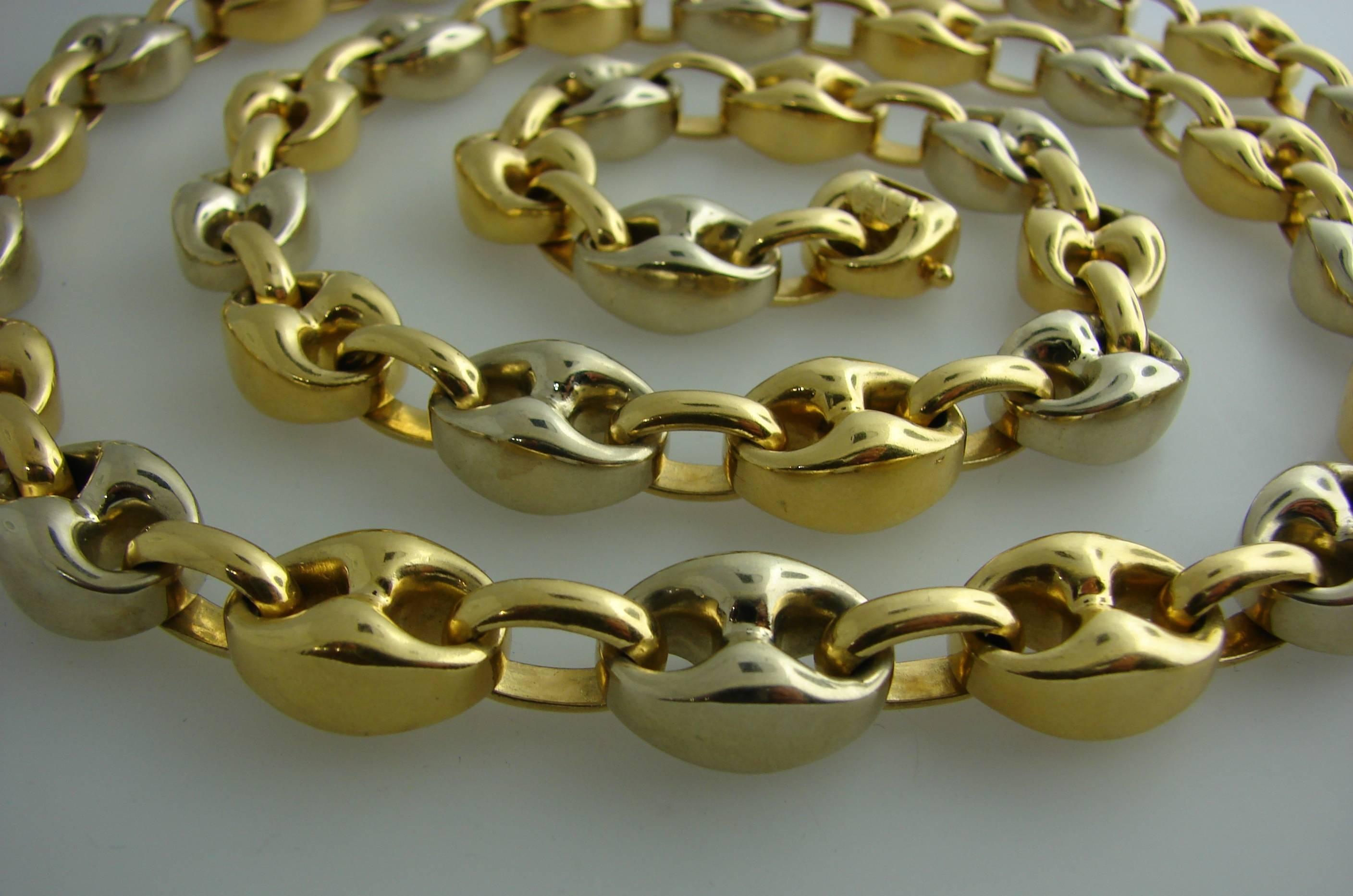 Women's or Men's Van Cleef & Arpels Gold Nautical Link Chain Necklace