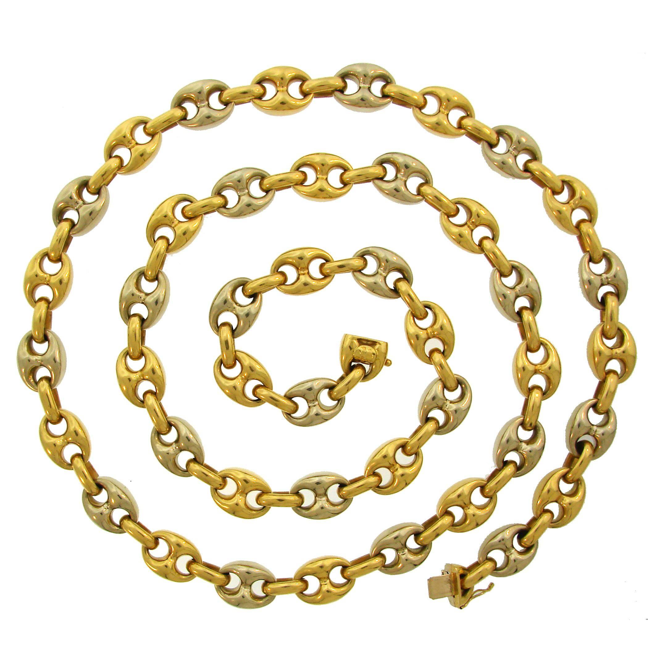 Van Cleef & Arpels Gold Nautical Link Chain Necklace