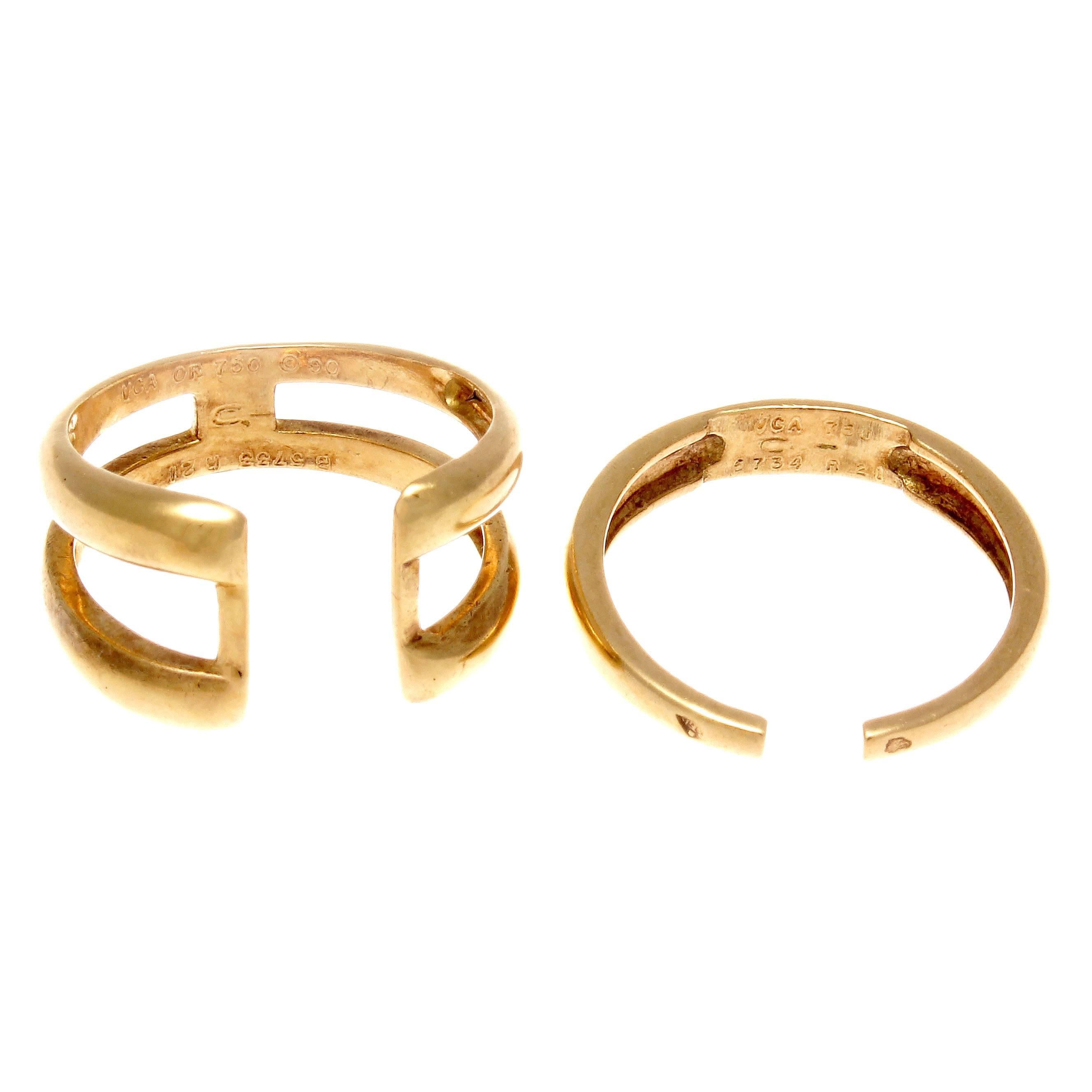 Van Cleef & Arpels Two-Part Gold Ring