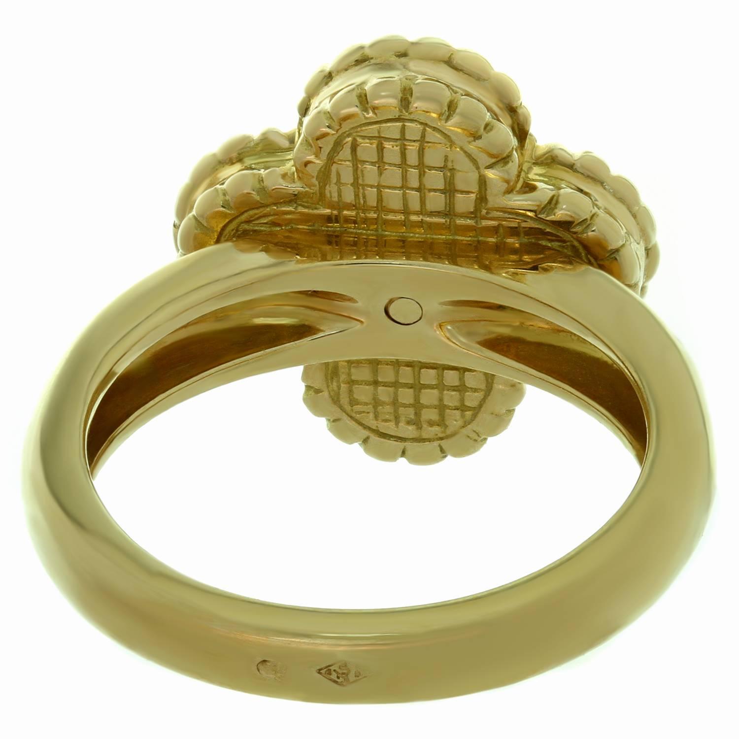 van cleef & arpels vintage alhambra ring