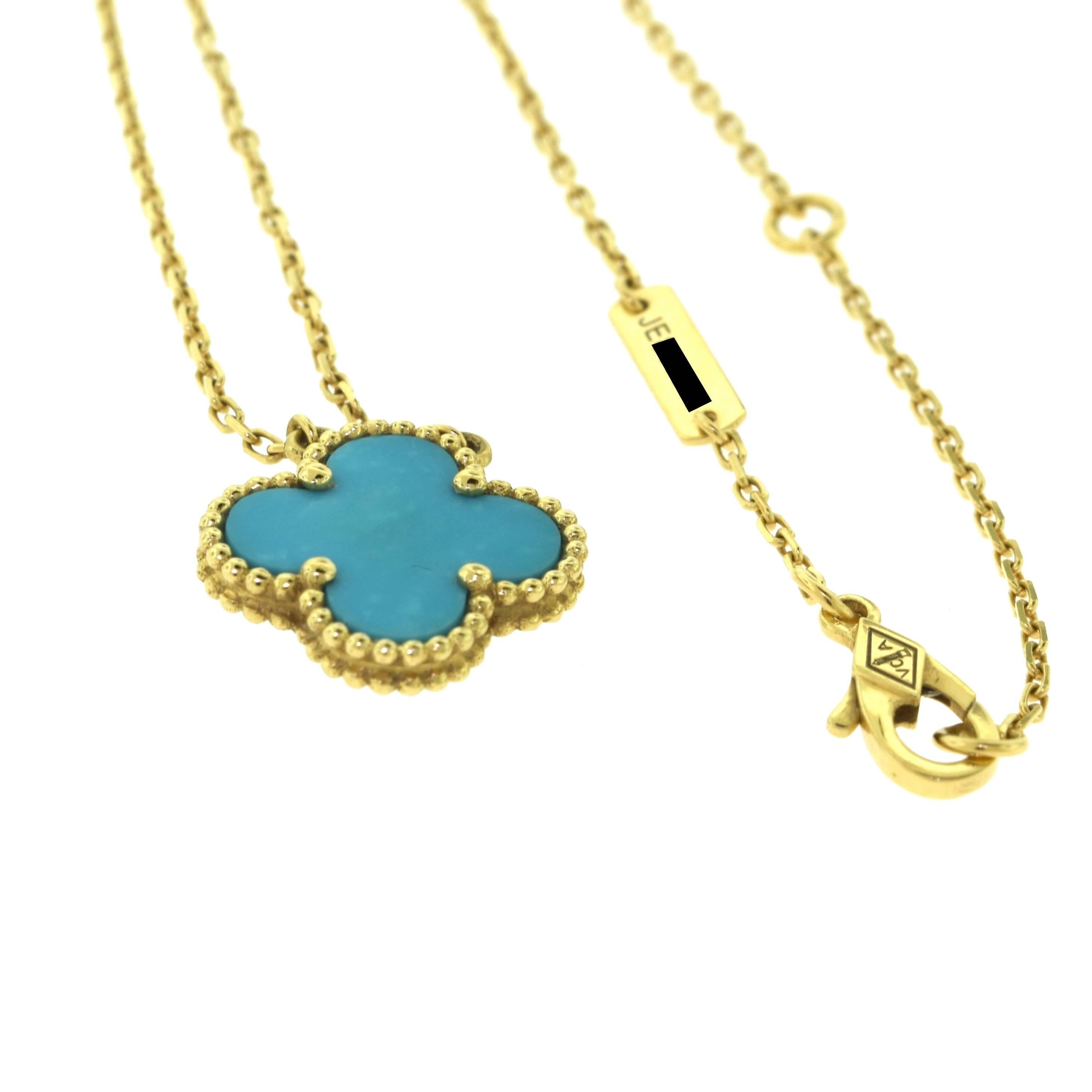vca turquoise necklace